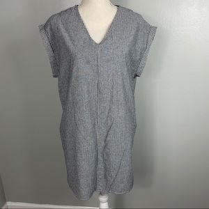 Molly Green || Pinstripe Shift Dress